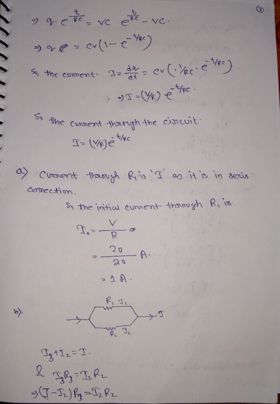 so, the cuthent, g 2.dar 2 CVC.lec. е Sy Ohe RC Cuvent u so it in seris Comectiom Stheviti cument- 4月 2