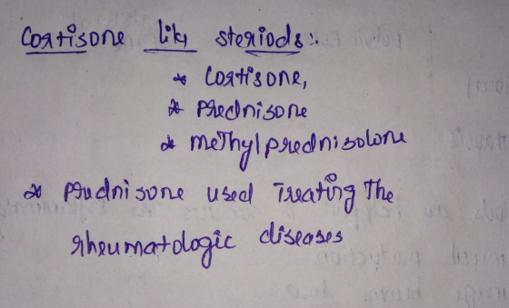 Cortisone like steriods & Coatisone, A prednisone methylprednisolone to prednisone used Treating the Theumatologic diseases