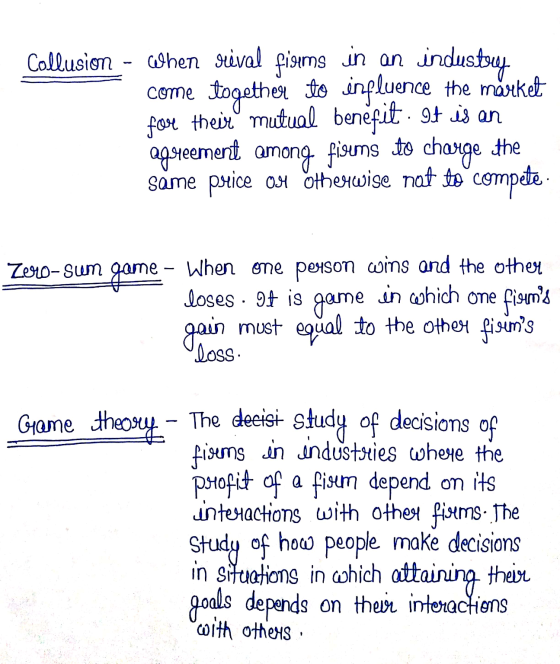 Callusion - When rival fisums in an industry come together to influence the market for their mutual benefit. It is an agreem