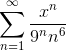 \sum_{n=1}^{\infty }\frac{x^n}{9^nn^6}
