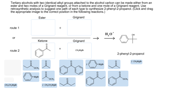 Tertiary alcohols with two identical alkyl groups