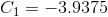 C_1=-3.9375