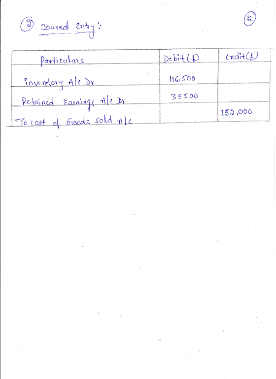 Journat Etys Debit D Crdit Paretiteshars invereloy Ale Dr Re-lained 2aning Grods sold Al To Lost {G,S00 35S00 వ ి 5