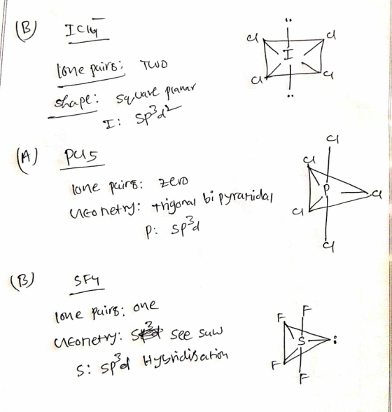 (B Icly 6ne prs TUwd sSape: sune paar (A) Pus tone pairs zeo Neo nety: tigonal bi pyrarida spi (BJ SFY tone fuirs one CAEonet