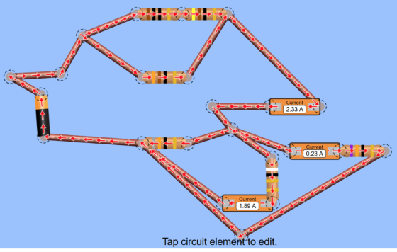 Current 2.33 A Current 0.23 A Current 1.89 A Tap circuit element to edit.