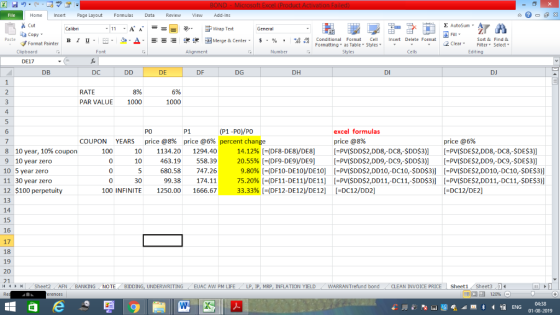 BOND Microsoft Excel (Product Activation Failed) Add-Ins Data Review View AutoSum7 General B a copy 740 File Home Insert Page