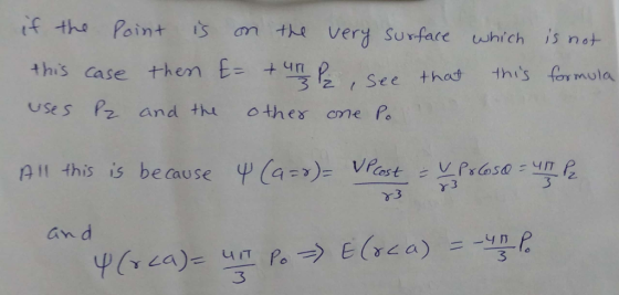 if th。Point is on tkq Very Surface which ,s not this case them £-+4n uses Pz and th othes ome P 2 See that th for mula 3 an