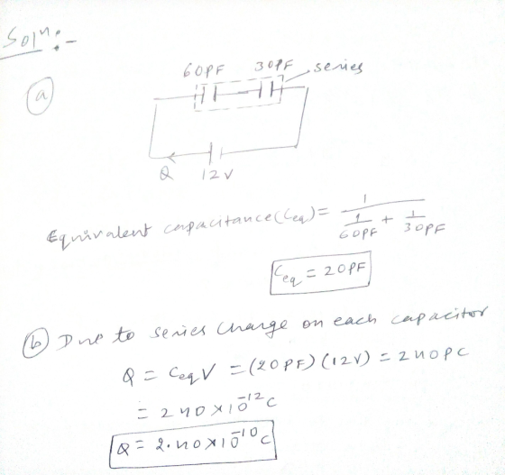 Sol 301F series 6OPF /2 V Eqnivalent cnguutanceCea= 6OPF 20PF le Dne t Senies Cnange on each capactor (20 P)(12V) - 2 u0Pc &C