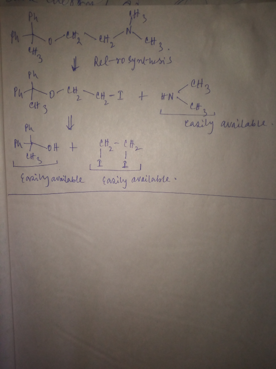 Ph Ph h oriette 3 ph Put orch 3 est, et Rel-ro synthesis CH3 CH - I + HN at 3 || - P1 easily available put ott utz CH - CH₂ 1