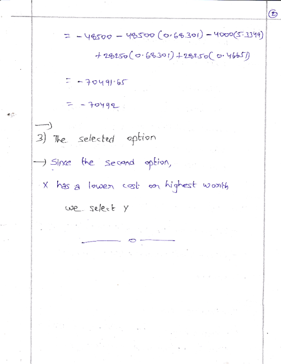 -70192 3) The. selected option Sine the Secend option, x has a los highest wo