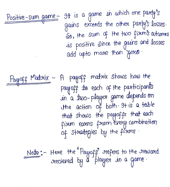Positive-sum in which one 9- It is a game - game partys gains exceeds the other partys losses. So, the sum of the two fisem