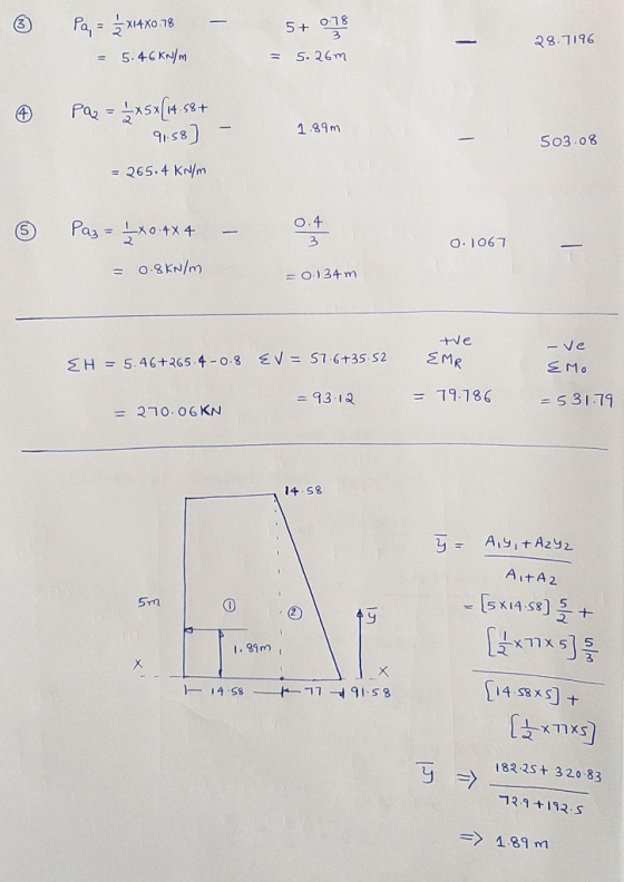 Pa,40 18 5.46 K/m 5+ O78 28 7196 5.२6m Pa 4 1.39m 9158) S03.08 265.4 KN/m - O.4 Pasox4 3 O.106 O.8 KN/m O)34 m +ve - ve EMR E