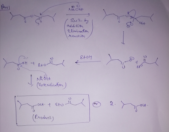 Navet ot (SN2 by addition Elimination reaction Efon for 460 il ceton h LOH t Etor o Gond NOEL (Esterification) wypost + stol