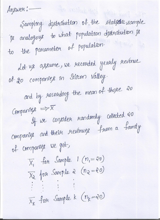 Anyswesr amplin tfbution i ssample analojouyr to uhat popuatrondeuton to the paametes of populalion 3o companies n Sricen val