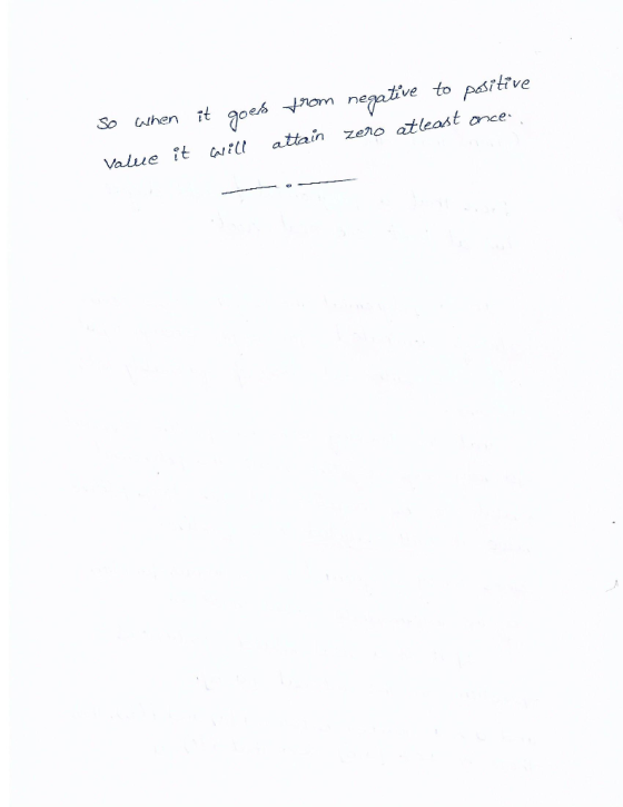 So uthen eom neaive to pasitve Value it a attain zendo atlt attain zeno atleast once