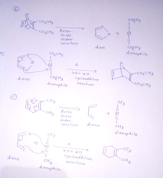 CO2CH3 CO2CH3 Re bo co2H3 Dials Alder reacHorn COCH3 dienophile ien CO2cH3 COCH3 CogHs cyeloaddihon ienophile Peachon CO2CH3