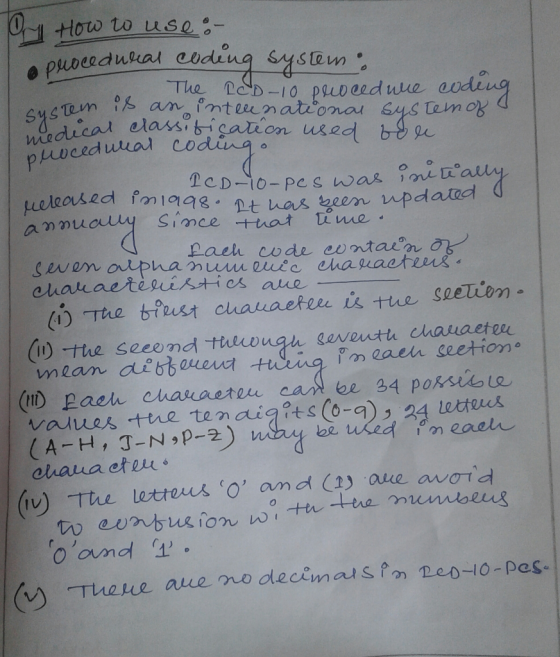 04 How to use:- system o mede procedural coding a - The Pao-10 procedure ictem is an international codeng ical classification