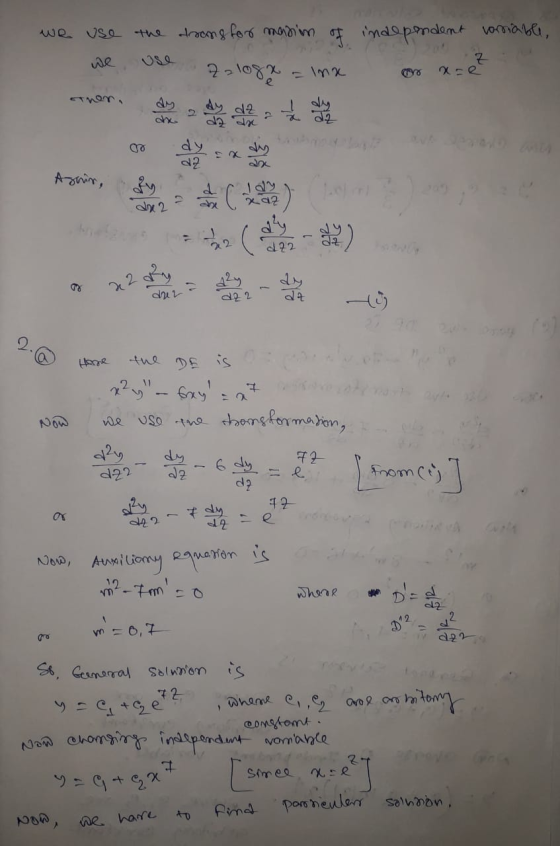 we use the drooms for masim of independent variable, we 721082 Z xre 096 conen, de dx 2 dy 2 an Asain, a X 012 dne 2 dy d22 0