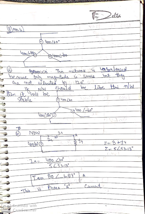 Zelta 100/60° hoolboo bookbo 9 Sostexas. This metwork Ý unbalanced a becouse only magnitude is same but they are not relonete