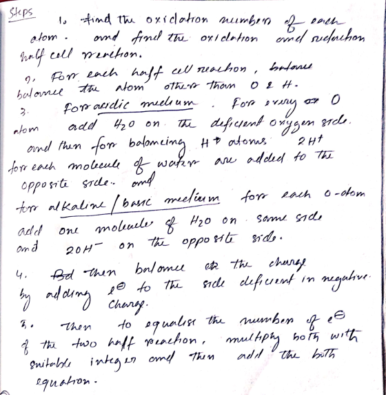 Steps to find the orication numbers of alom. each and finel the orication and suelenchon half coll meretion. . 9. For each ha