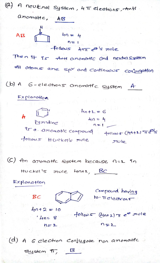 A neutral System, 4 TT elections, Antí. алотанс, АВ B AB 4n = 4 follows ant s role Anti aromatic and neutra System Then it i
