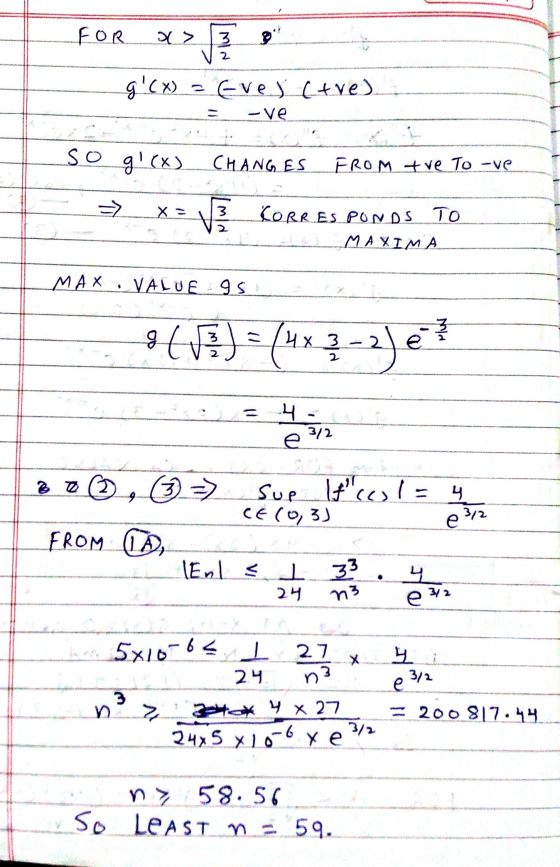 3 1 FOR a> > g(x) 1 eves cave) 1 - ve 1 sog(x) gcxCHANGES FROM +ve To -ve X = 3 CORRESPONDS TO MAXIMA MAX VALUE95 st 3 c/4
