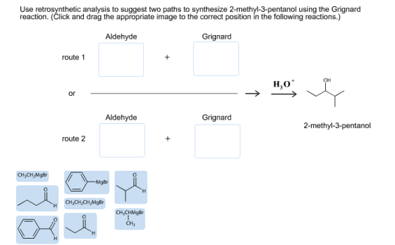 Use retrosynthetic analysis to suggest two paths t