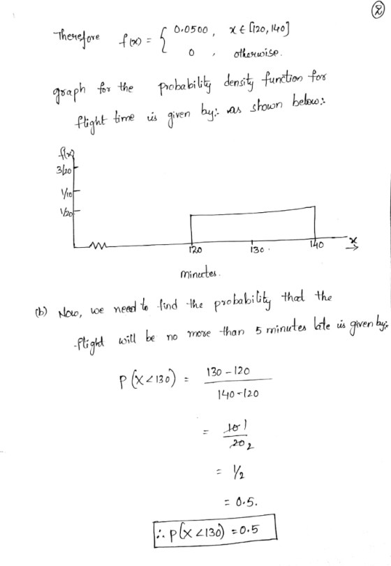 0.0500, ho, 141 o otawise ens uncuen 3 Vu 120 130 140 → Minertes d) Noo, ice need¼ rind .lhe Pobabitki thad the Pk<no) 130-12