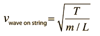 wave on string m l