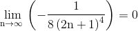 lim n+ 8 (2n +1)