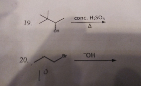 conc. H2SO4 19. Br 20