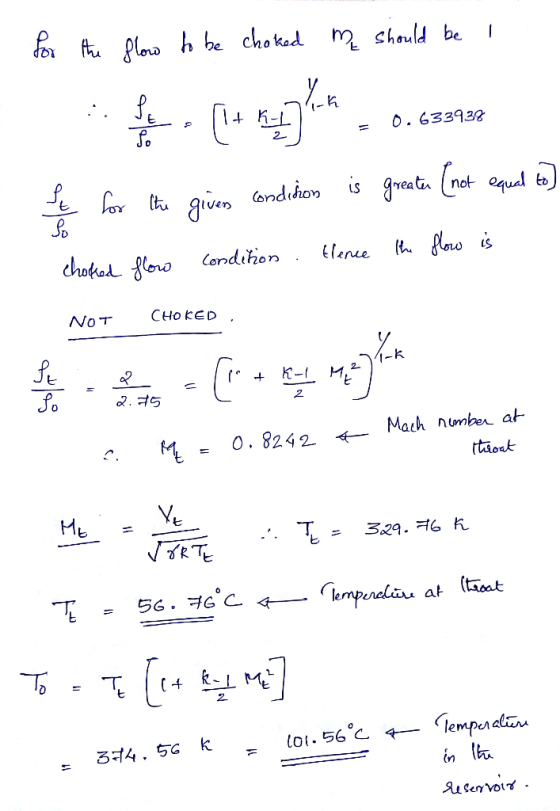 plena h be choked m chould be E O. 63393E 2- greatu (not equedl to (ondithon flno is Elene Condihon CHOKED NoT 2. K-I 2 Maih