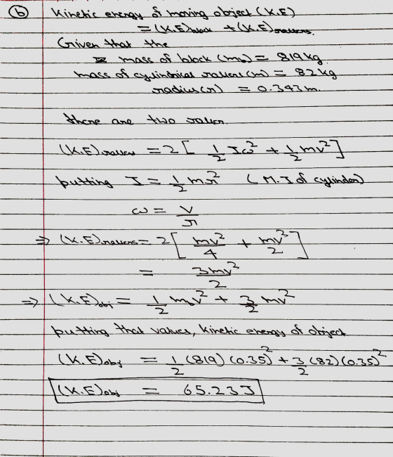 Kinetic energy of moving object (KE) ܗܫܣܗܫܝܥܥܛ ܠܣܠܡܡܢ Griven that the e mass of block (mo= slaka. ܥܸܢ81 ܒܥܥܩܚܥܤ ܬܩܥܲܡܡܠܥܚܘܠܡ