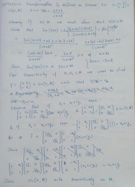 anstor cえ+d c+41 For transityfsant to Fnd Y-( ) e SL(AR) h that γ(4): s uc cz, td ots.al: ●ゴ(ェ..q-s Jhus N Uhus sL R) acts tr