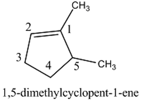 CH 2 3 1,5-dimethylcyclopent-1-ene