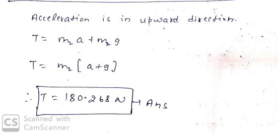 Acceleration is in ubwad direct+*h. 9 s Scanned w Scanned with CamScanner