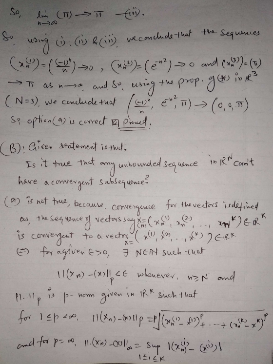 So, dim (7) in. So using o. (i) & (i) we conclude that the sequences (x)= ( 6 ) o (n)= (12) 0 and (x)= (17) - as n o, and so