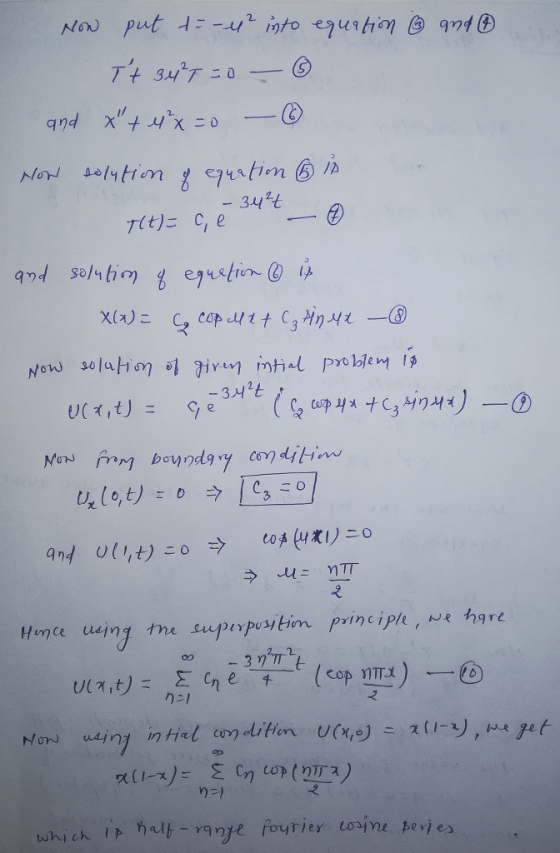 and Now put t= -4² into equation Tt 34T =0 - 6 and x + 4 x =0 - 6 Now solution - 34²7 - 342€ 7the c, et- and solution of equ
