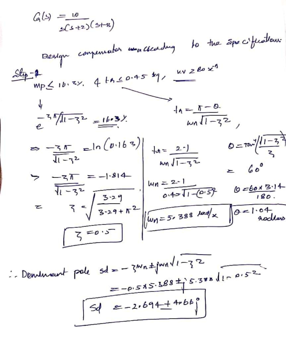 GLS) = 10 s(372) (318) coording to the specificators Design compensator . ky 2 Box) mphibicy. 4th 20.45 k -all-32 = 16.3%. to