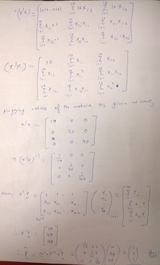 laltitlal OW owi onion, wt ti ă chi 10 10 [ Xil Noh, oh onion Now i [ x, Xiz CEW [X,ZX, 3 the matrix as given we have pluggin