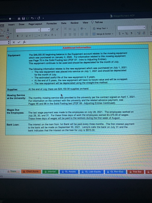 Weige Richard-ACP BU. Data Review View Formulas Tell me Insert ome Drew Page Layout X - A A 23 Wrap Text C BIU A $ % 93 Merge