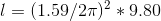 1 = (1.59/27)* 9.80