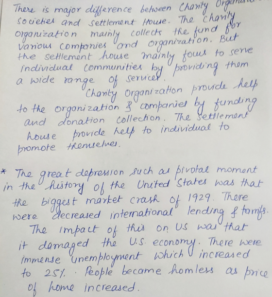 PIU There is major difference between Charity organ soveties and settlement Howe. The Charly organization mainly collects th