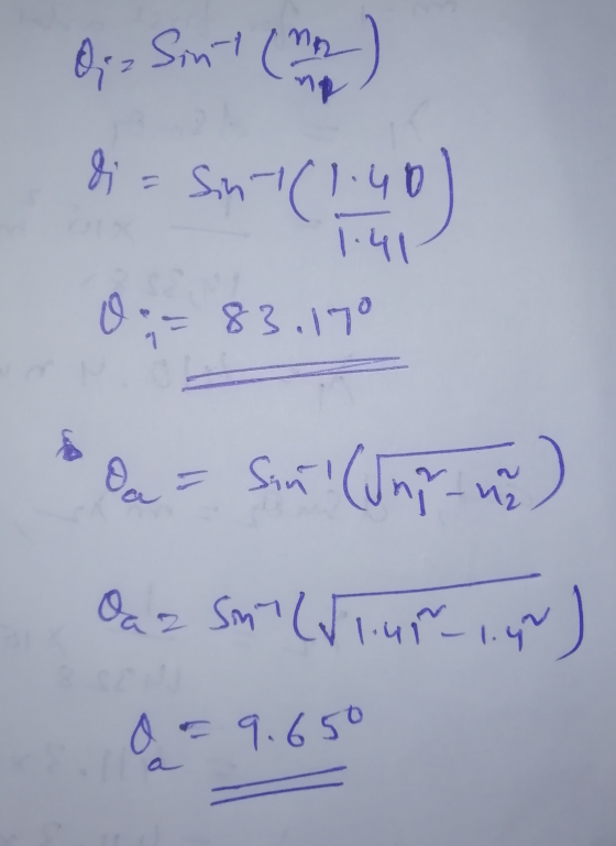 Ora Sint (nom di = sin((1.40 1.41 o. ;= 83.170 a = Sin Sin! (Jnr na Oa 2 SnT (11.4-1.9) a = 9.650