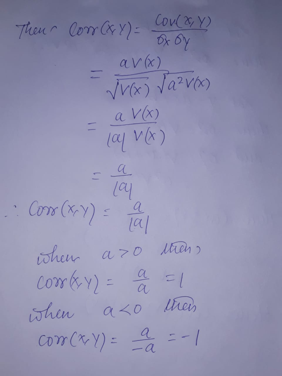 Conca, Y) Then Com (XY) = Ox Oy av (x) = Vux) Ja²v(x) a V(x) (al V(A) lay thien, Cons (X,Y)= a cal when Con (GY) = when azo a