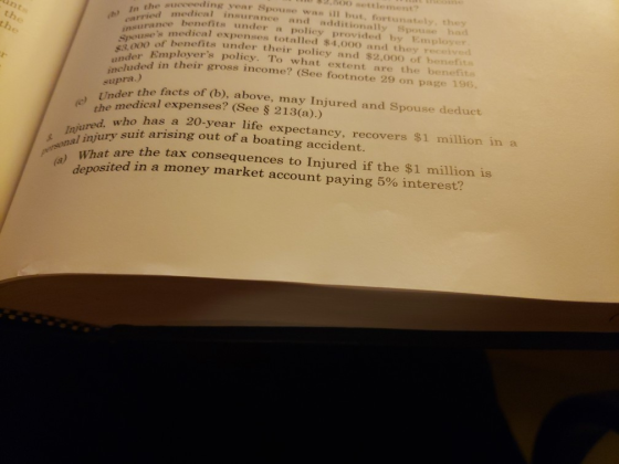 the the succeeding year Spouse wall but fortunately they medical insurance and additionally Spouse had e benefits under a pol