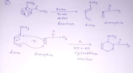 ocHs OCH3 Reho c_cH3 OCH Alder ReacHon dienophile diene OCH 3 ocH3 C-CH3 diene dienephle ycloaddihion