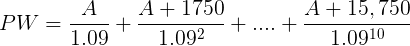 PW - A A+ 1750 1 002 + ... A + 15, 750 + - 1.0910 1.097