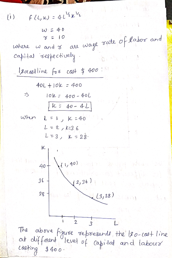 FIL,K)-4L W= 40 offabor and ate where w and waye capital sespectiuely are C 8oastline fos cast 400 40L ok 400 lok 400 - 40L k