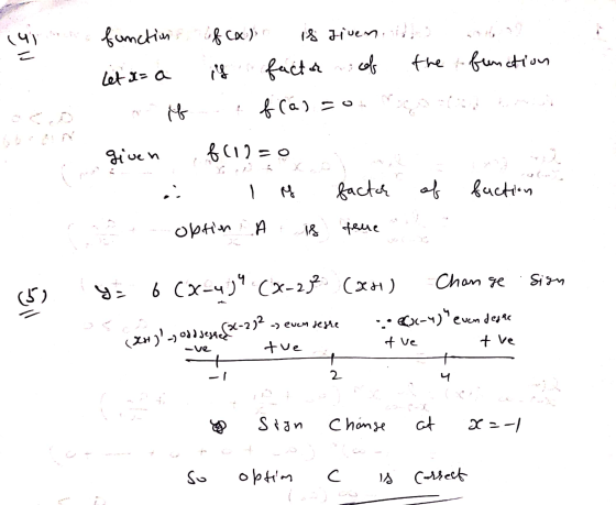 141 function the function Let i=a of Cali i diventa ilf facta col f(a) =0 ib given f(12=0 ca el . g factę of faction option A